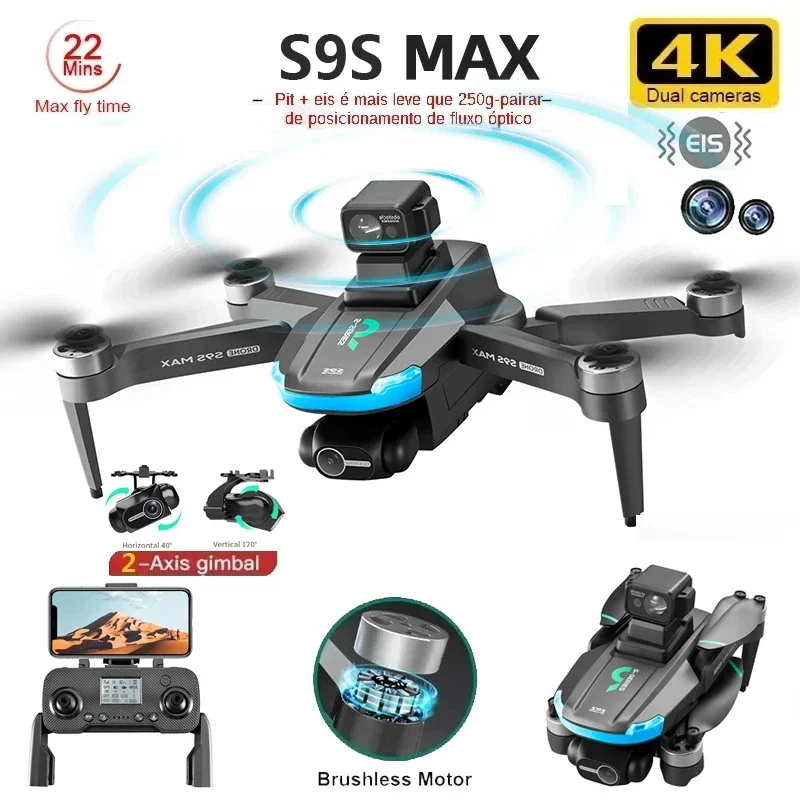 Fpv Brushless Rc Drone 4K - NIEUWE S9S MAX MINI Drone 4K