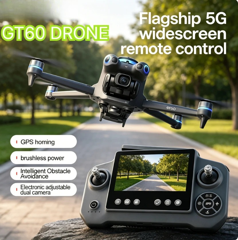 Fpv Brushless Rc Drone 4K - Originele GT60 GPS Opvouwbare RC Quadcopter
