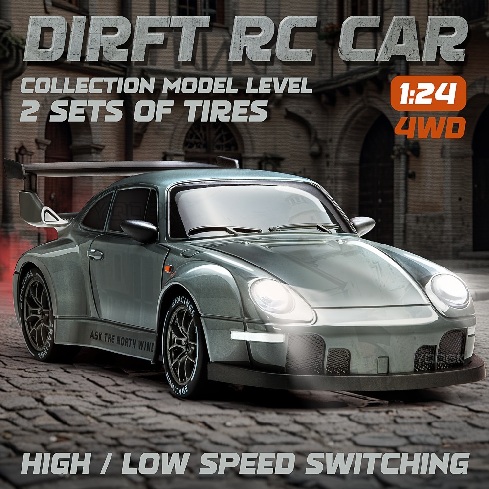 Rc Drift Car 1 24 Scale 4Wd - 2.4G afstandsbediening RC Drift Racing 1:24