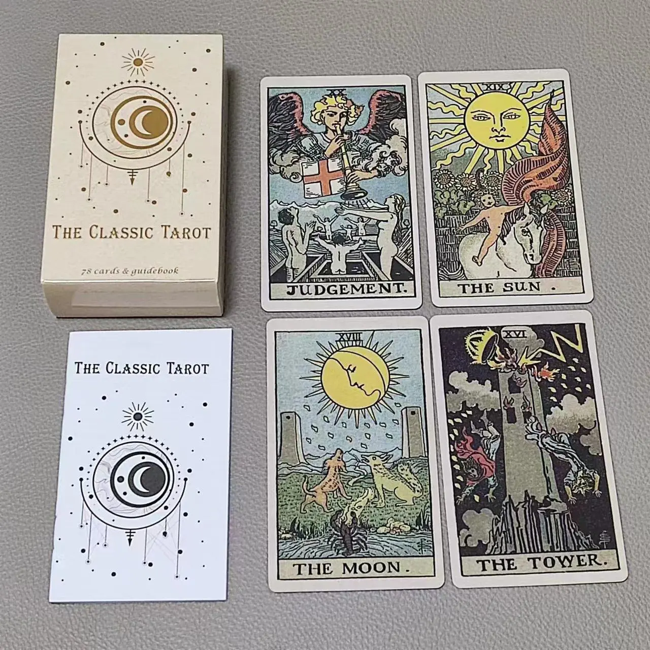 Tarot Cards Deck With Guidebook - 10.3*6Cm De Klassieke Tarot 78 Kaarten
