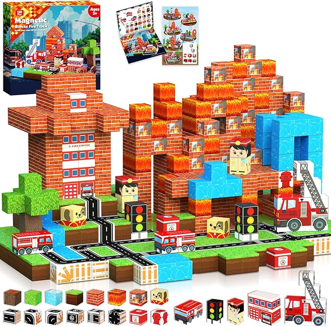 Magnetic Building Tiles Set 100Pcs - Magnetische blokken 100 stuks Build Mine