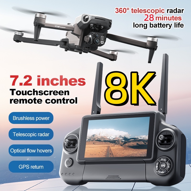 8K 3-assige Gimbal Brushless 7 - Fpv Brushless Rc Drone 4K recensie en prijs