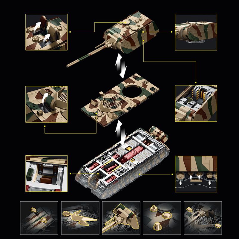 2688-delige Creatieve Militair - Lego Compatible Military Tank recensie en prijs