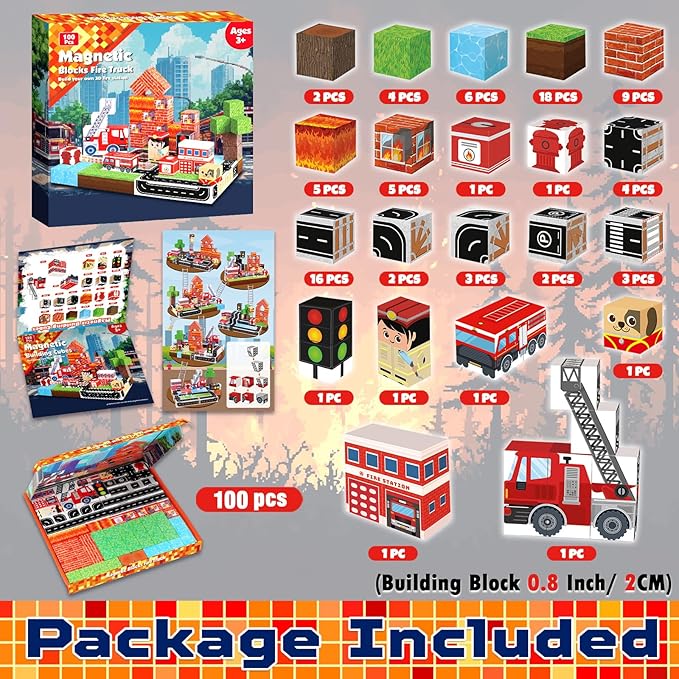 Magnetische blokken 100 stuks  - Magnetic Building Tiles Set 100Pcs recensie en prijs