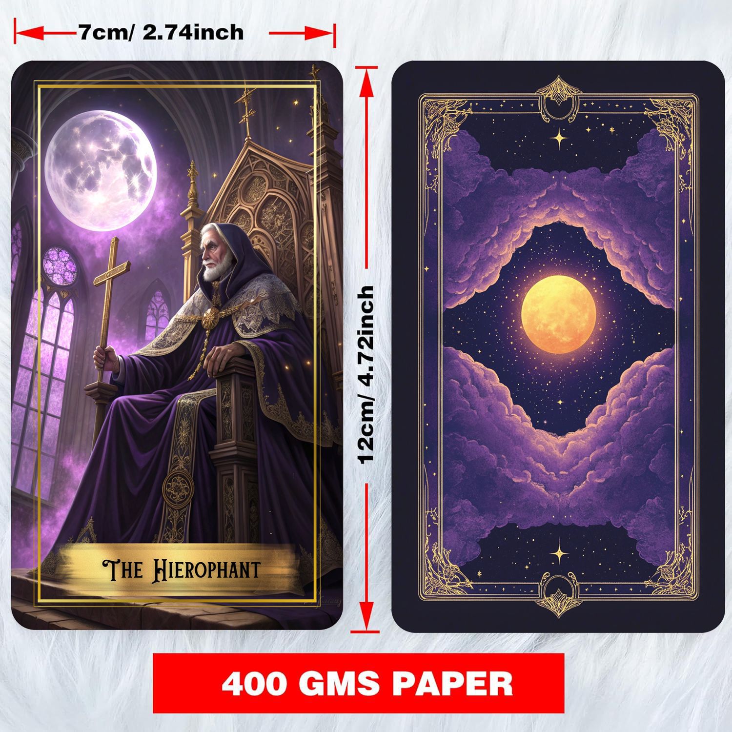 Purple Moon Tarot Cards Deck m - Tarot Cards Deck With Guidebook recensie en prijs