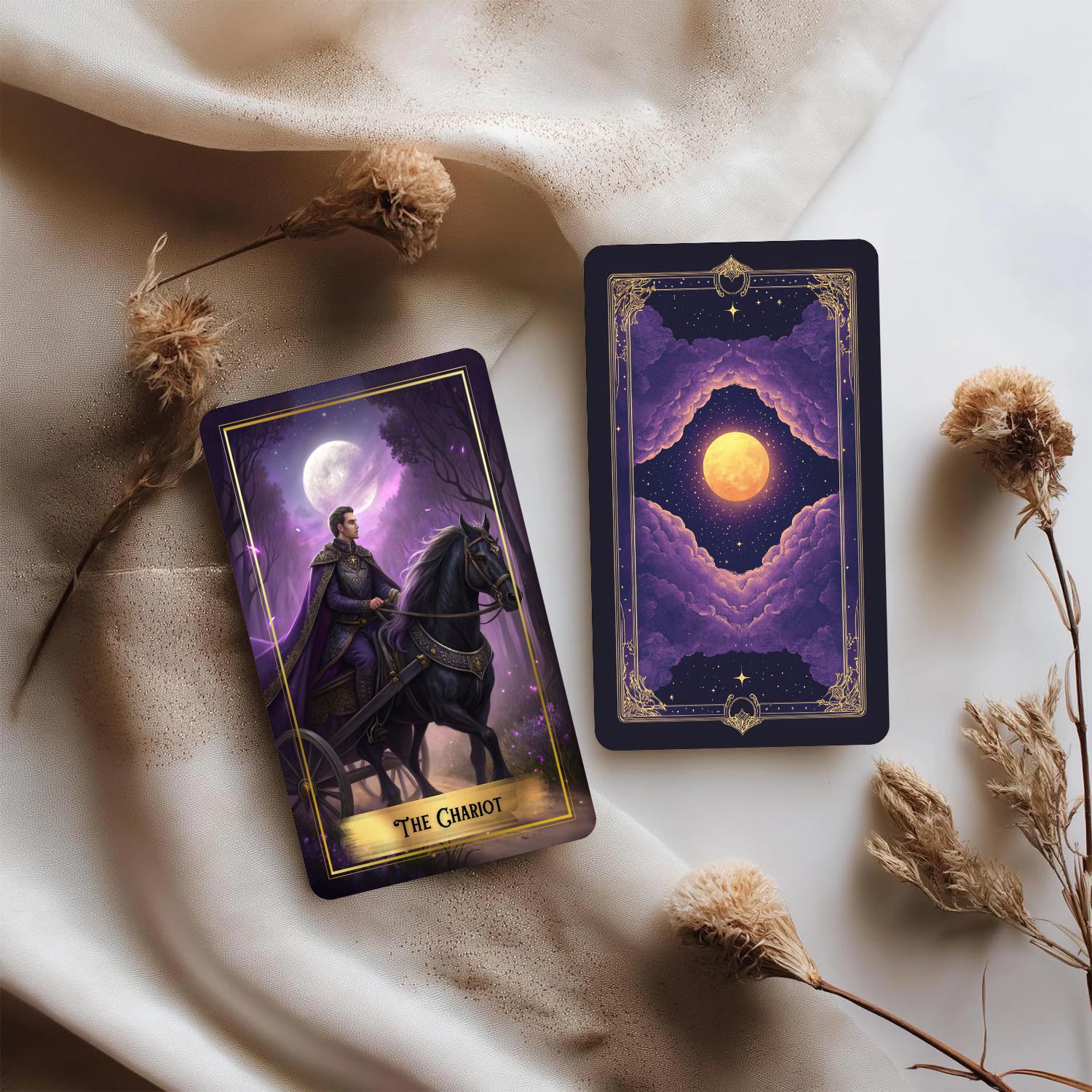 Purple Moon Tarot Cards Deck m - Tarot Cards Deck With Guidebook recensie en prijs