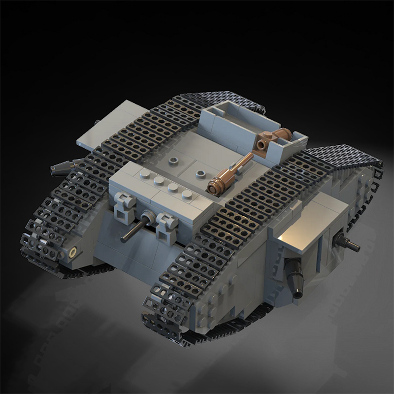 MOC WW1 Duitsland Militaire A7 - Lego Compatible Military Tank recensie en prijs